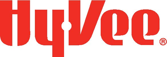 logo. Bright red heavy looking text reads "hy-vee"